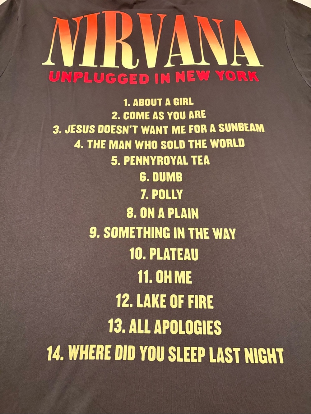 NWT NIRVANA UNPLUGGED VIBRANT GRAPHIC PRINT ON BLACK TSHIRT
XL Medium - Picture 3 of 5